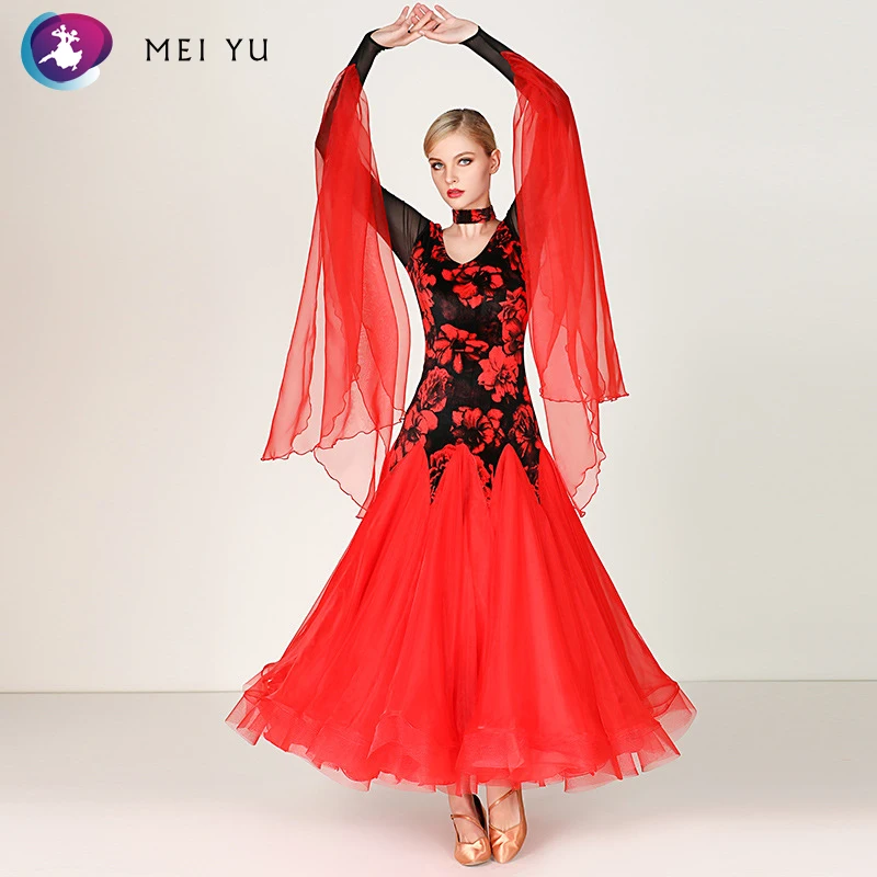 NEW MEI YU MY796 Modern Dance Costume Women Ladies Dancewear Waltzing Tango Dancing Dress Ballroom Evening Party | Тематическая