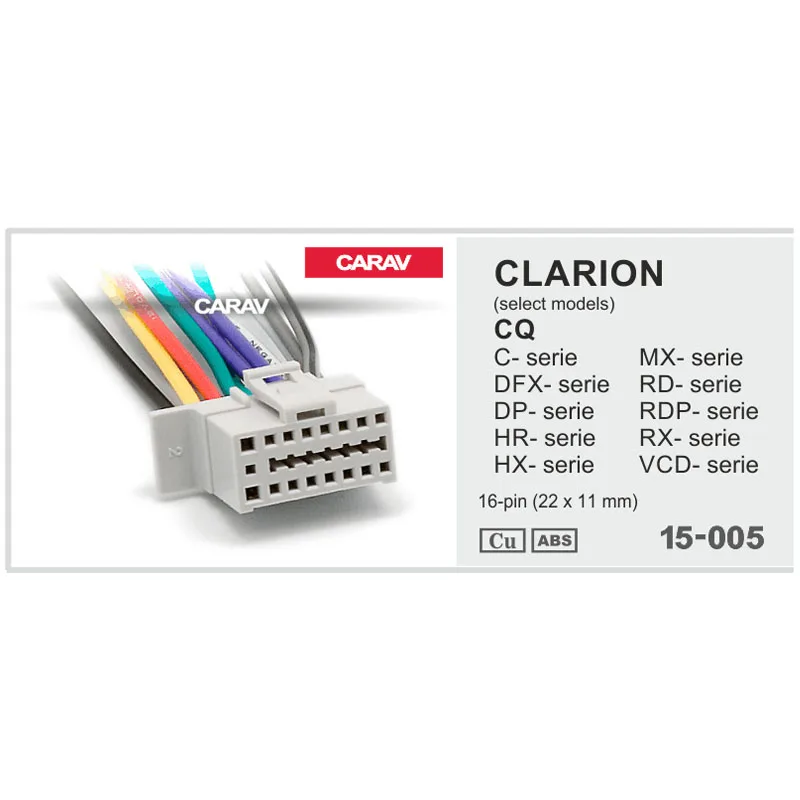 Carav 15 005 автомобильный ISO жгут проводов для PANASONIC CQ C Stereo радиопровод адаптер штекер