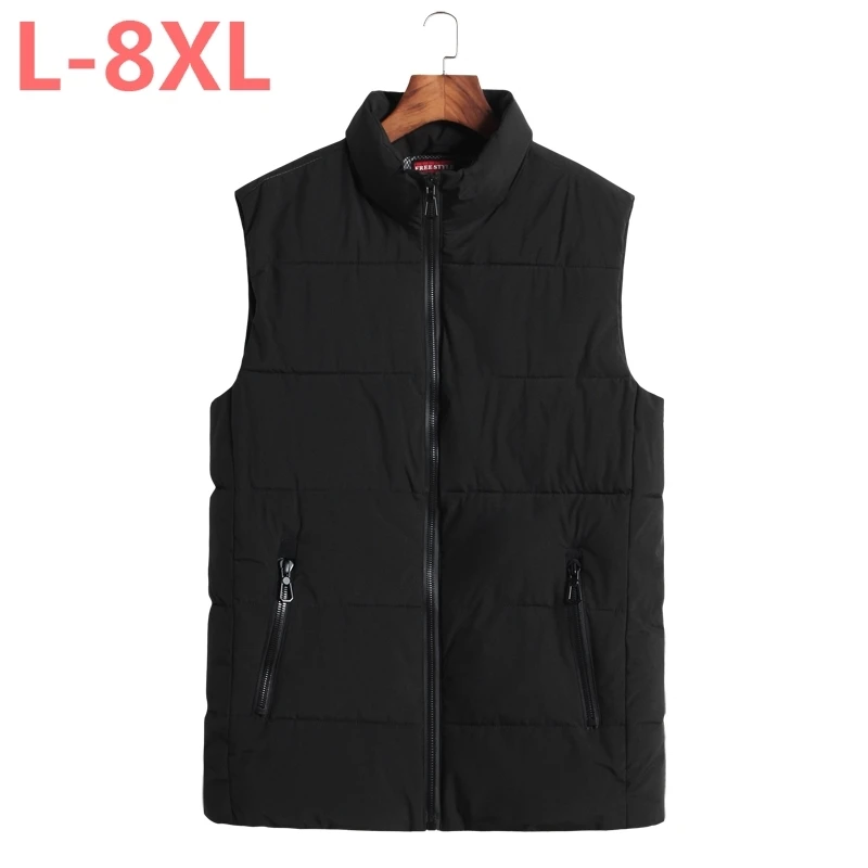 Бестселлер мужской зимний жилет с хлопковой подкладкой пальто 9XL 8XL 7XL 6XL 5XL новый