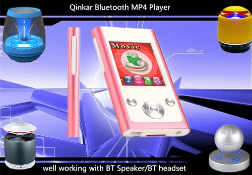 Qinkar 8 ГБ Mini Bluetooth MP3 плеер Спорт 1.8 дюймовый экран FM Радио запись электронная книга
