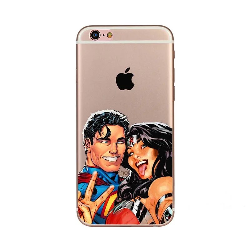 Для iPhone 6 Plus S плюс роскошные чехлы для телефонов Супермен любителей Дэдпул дизайн