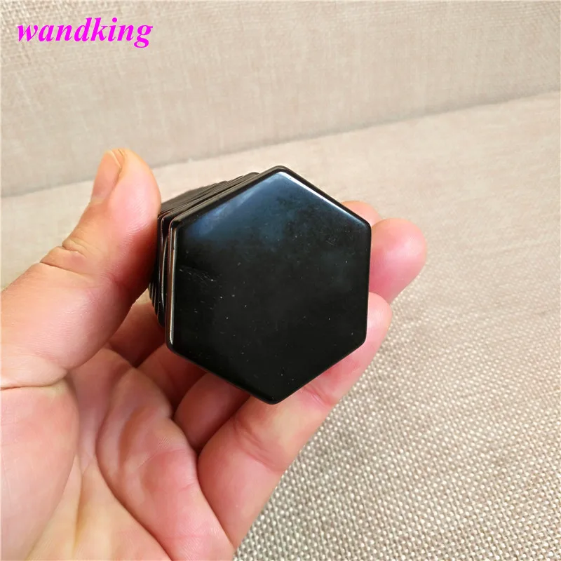 

tower NATURAL obsidian quartz CRYSTAl (size:108*40mm)