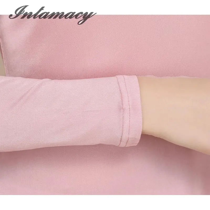 Комплект нижнего белья из 100% шелка для женщин трикотажная футболка с длинным