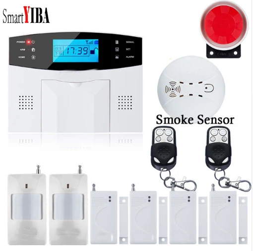 SmartYIBA беспроводной проводной GSM SMS домашней безопасности охранная сигнализация