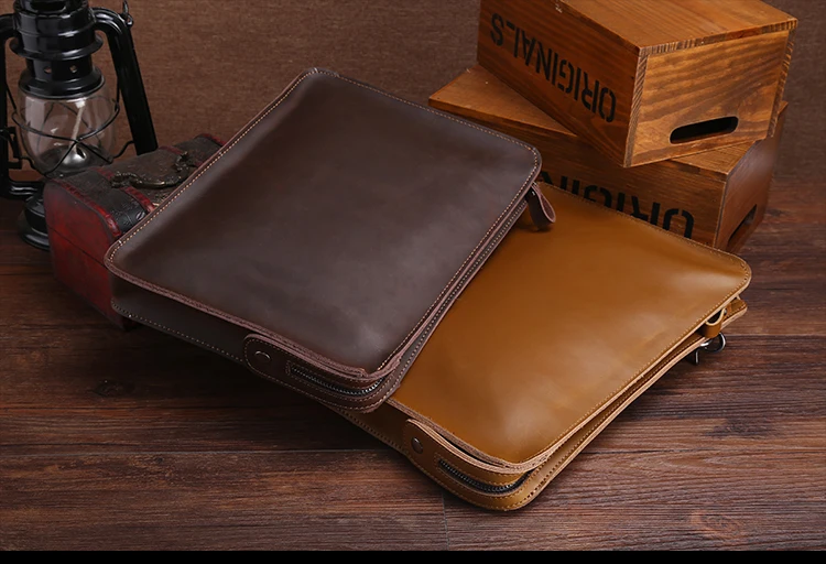 A4 папки для файлов для документов padfolio с ручкой Ретро Натуральная кожа Портфель Сумка для macbook планшет сумка держатель 1366