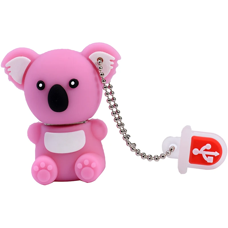 Pink JASTER USB 2,0 Забавный Миньоны память U Stick 8 ГБ 4 ГБ 16 ГБ милый коала мультяшный флеш-накопитель 32 Гб 64 Гб Usb флеш-накопитель флешка - Цвет: Pink