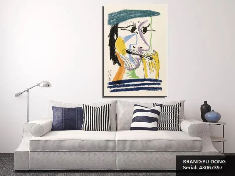 Пикассо Мультфильм Абстрактная Живопись Маслом Рисование искусство Спрей Без