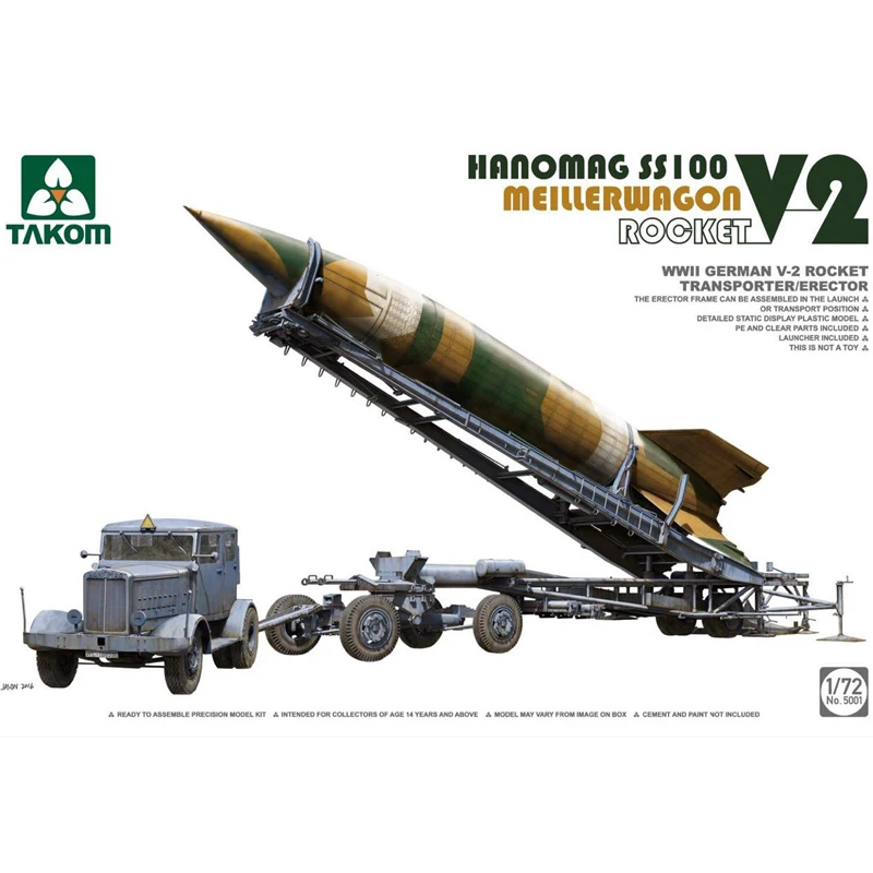 1/72 TAKOM 5001 Hanomag SS100 meillerwagon rocket V-2 модель хобби