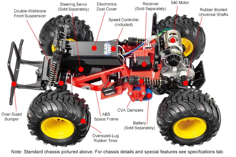 Tamiya 58633 BLACKFOOT 2016 1/10 комплект для сборки | Игрушки и хобби