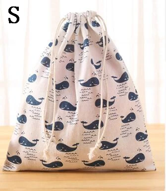 Whale S ETya/Новинка; многофункциональная сумка на шнурке для путешествий; женские косметички; чехол для организации; тканевая сумка для мытья обуви - Цвет: Whale S