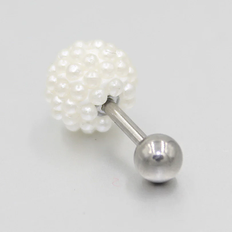1 шт. модные серьги из искусственного жемчуга для ногтей серьги-штанги ушей