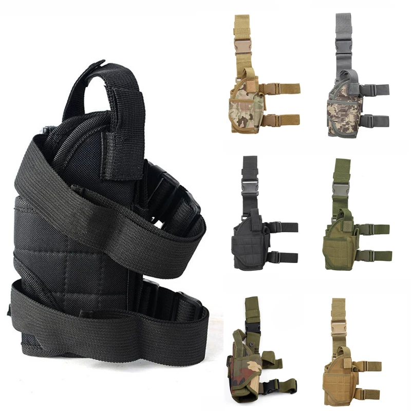 

Universal Gun Nylon Holster Tactical Tornado Leg Holster Right Hand Gun Carry Pouch Army Pistol Thigh Holster For All Size Gun