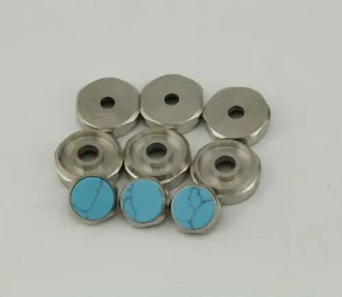 

New A small upper cover and the lower cover + Blue Turquoise Stud Trumpet repai