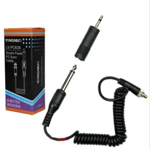 Yongnuo LS-PC635 Connector Sync PC 6,35 Cable Line для Yongnuo RF603 YN622C YN622N Studio Flash светильник Strobes PC-635