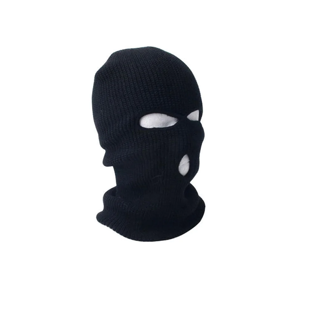 Лыжная маска для лица 3 отверстия Шапка бини мужская и женская лыжная шапка