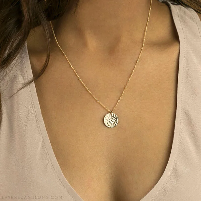 Ожерелье женское с подвеской модное Ювелирное Украшение блестками в подарок|jewelry