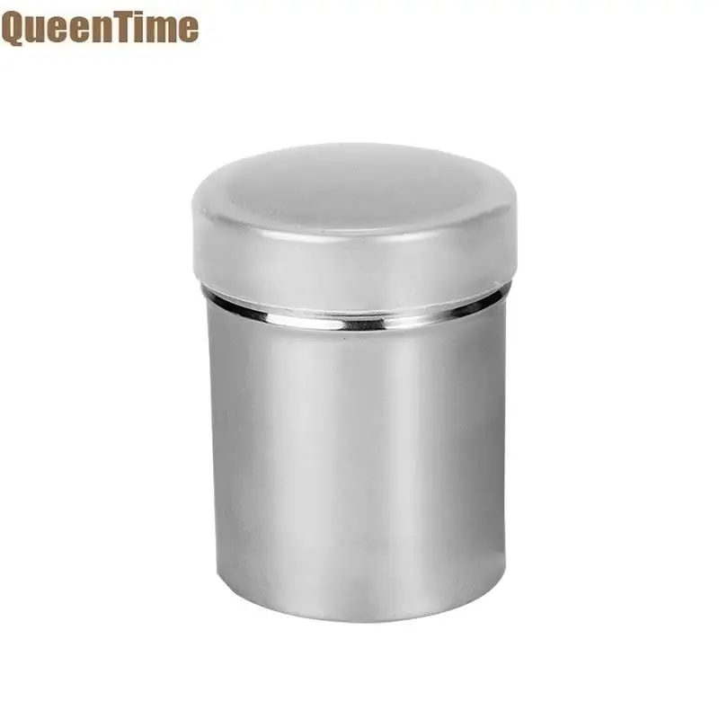 QueenTime банка для специй из нержавеющей стали, бутылка для приправ, солонка, перца, сахара, шейкеры, контейнер для муки, шоколада, сито