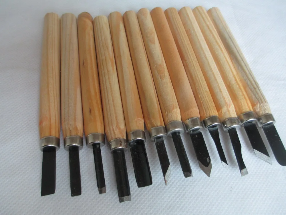 Многофункциональный инструмент для ручной резьбы по дереву 12 шт./компл.|gouge tools|wood