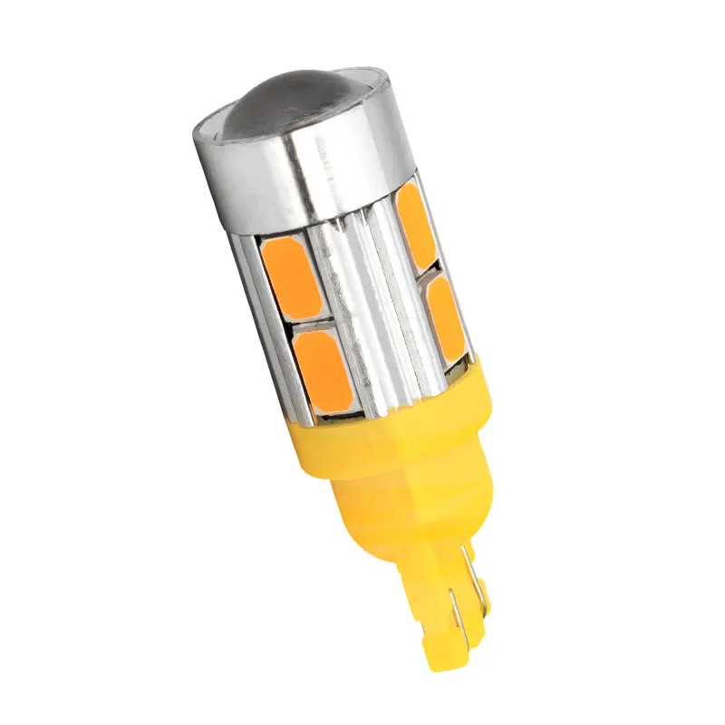 10 шт. W5W светодиодный 5630 5730 SMD с объективом проектора парковочные фары автомобиля