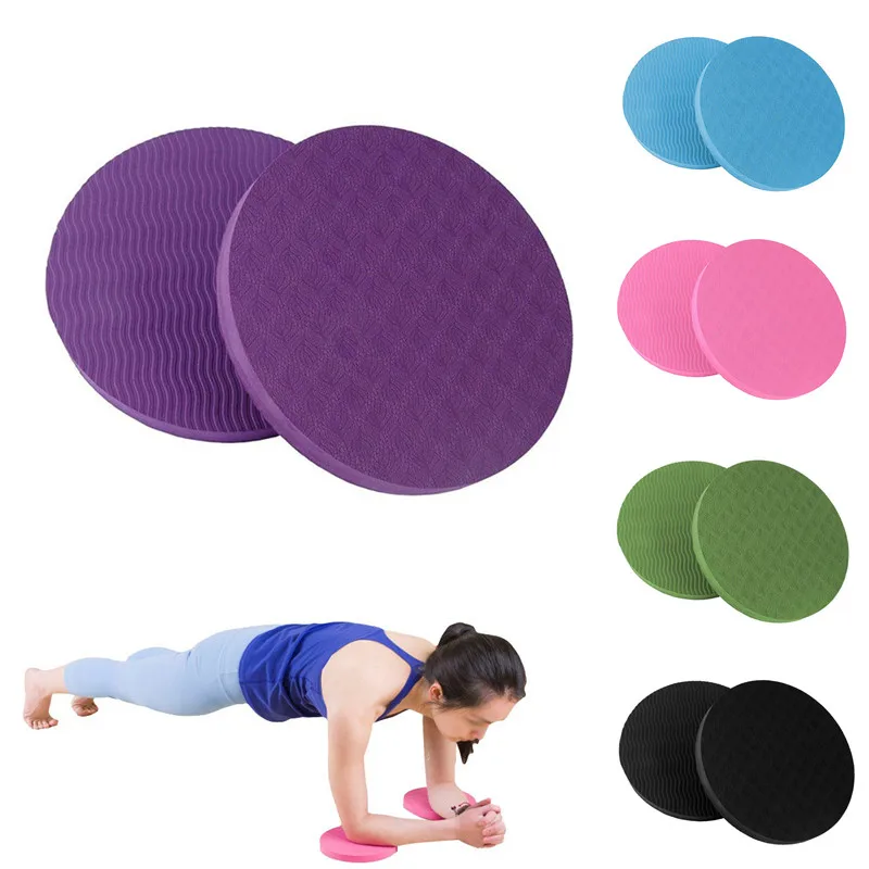 2 _ круглый коврик для фитнеса и йоги плоский поддерживающий защита колена