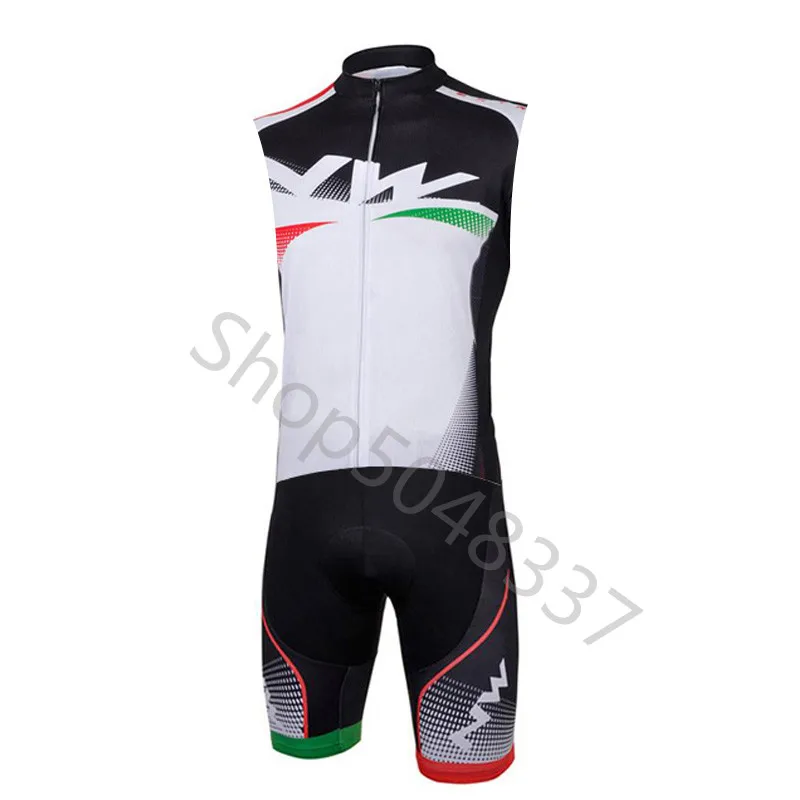 2 NW триатлон костюм для велоспорта Skinsuit Быстросохнущий без рукавов Велоспорт Джерси Мужская велосипедная Одежда Майо ciclismo hombre - Цвет: 2