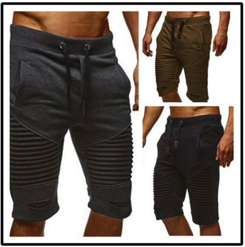 Прямая поставка мужские повседневные однотонные шорты панталоны cortos pantacourt homme