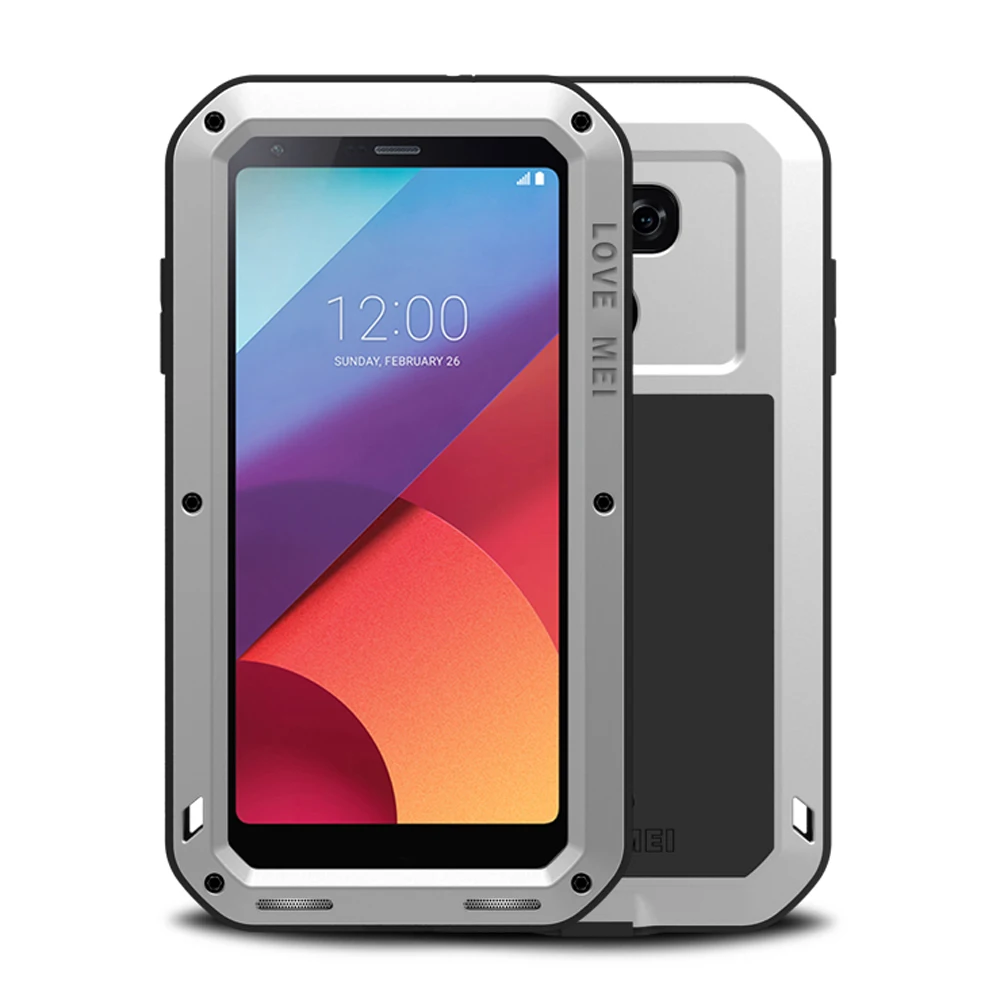 Алюминиевый металлический бронированный чехол для LG G7 чехол ThinQ G6+ стекло Gorilla glass противоударный чехол 360 полный корпус защитный чехол для LG G6 чехол