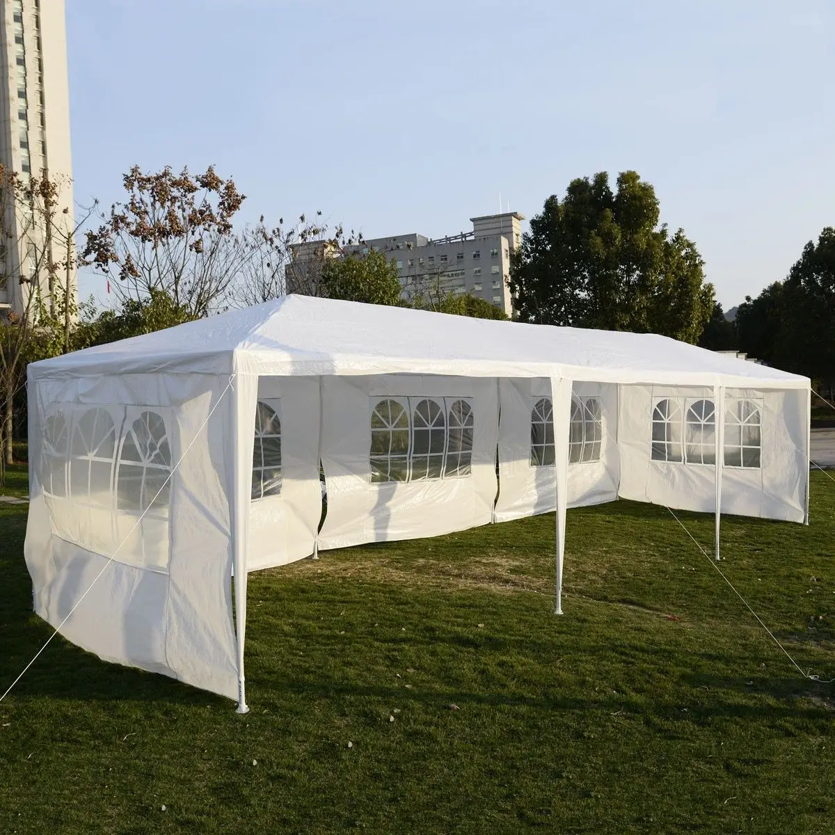 3 x 9m Canopy Outdoor Wedding Party Tent Five Sides Waterproof Gazebo w/ 5 Removable Sidewalls-US Stock | Дом и сад