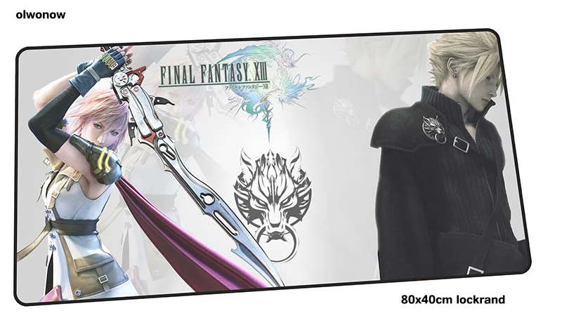 Final fantasy геймерский коврик для мыши большой 800x400x2 мм игровой коврик для мыши подарок на Хеллоуин аксессуары для ноутбука padmouse эргономичный коврик