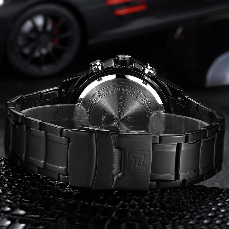 Часы наручные NAVIFORCE Мужские кварцевые роскошные Брендовые спортивные