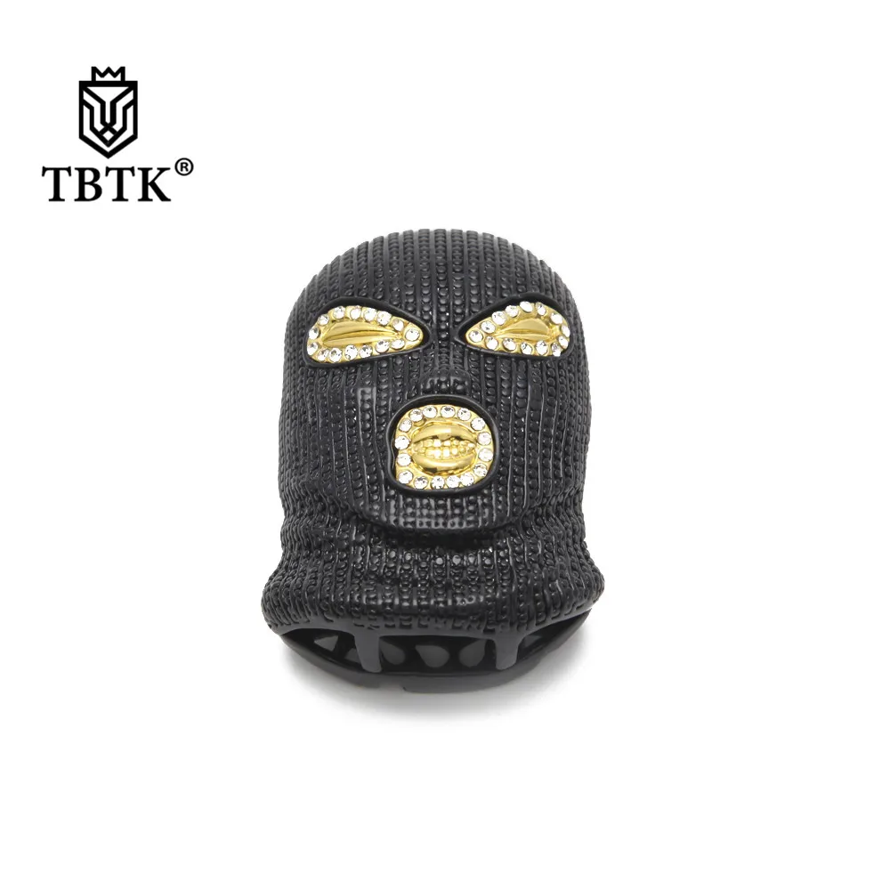 Женская подвеска в виде головы теста TBTK черная маска украшенная кулоном стиле