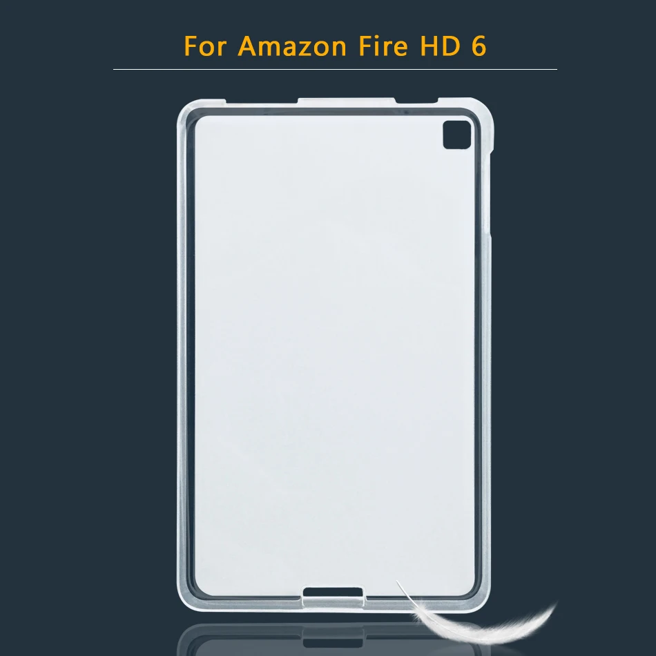 Fire HD 6 Мягкий чехол из ТПУ с котб Крышка для Amazon Kindle HD 10, 8, 7, 6 огонь HD10 HD8 силиконовый чехол для Kindle Paperwhite 1 2 3 4 - Цвет: Fire HD 6