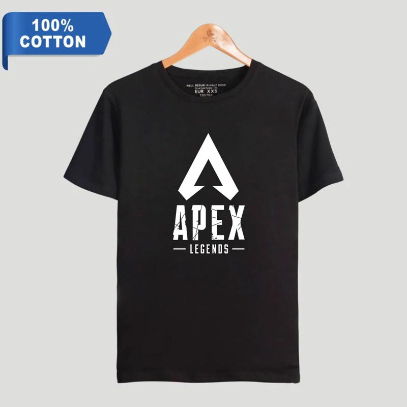 Мужская Уличная футболка с коротким рукавом Apex Legend из 100% хлопка Harajuku Kpops 2019 |
