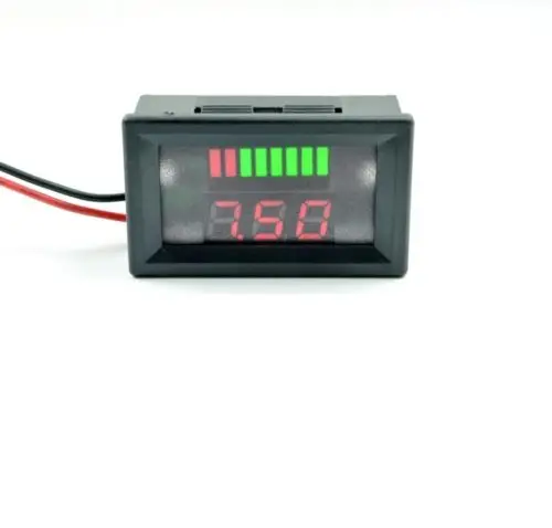 1PCS 6V Lead-acid Battery Charge Level Indicator Voltmeter Stable Red COLOUR | Электронные компоненты и