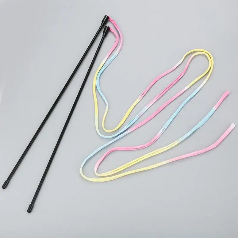 Игрушечные стержни для кошек забавные разноцветные игрушки пластиковые