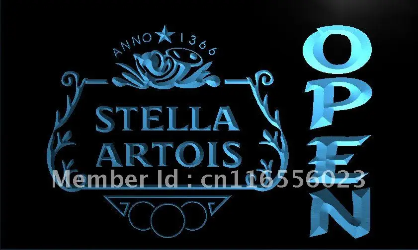 LA040 Stella Artois пива открытый бар светодиодный неоновый светильник знак для
