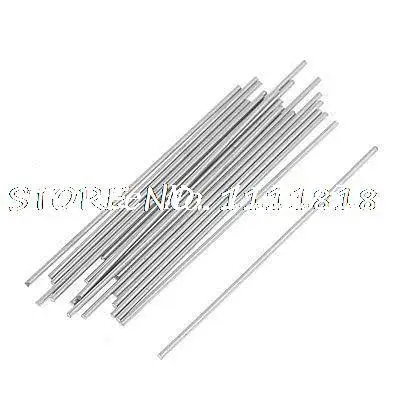 

30 X Metal Silver Tone Electrical Electric Models Axle 50 x 1mm