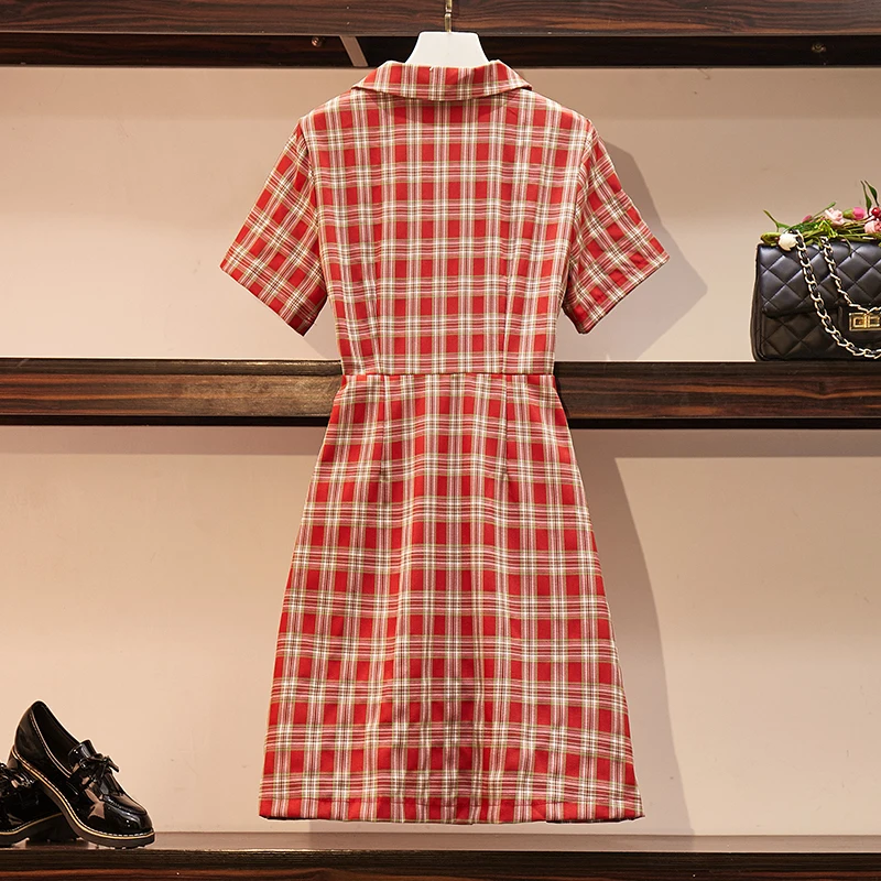 Женский костюм в стиле ретро двубортное летнее платье во французском большие