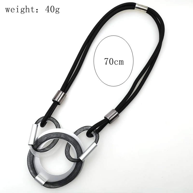 Женское Ожерелье YD & YDBZ из алюминиевого сплава с тремя круглыми цепочками в стиле