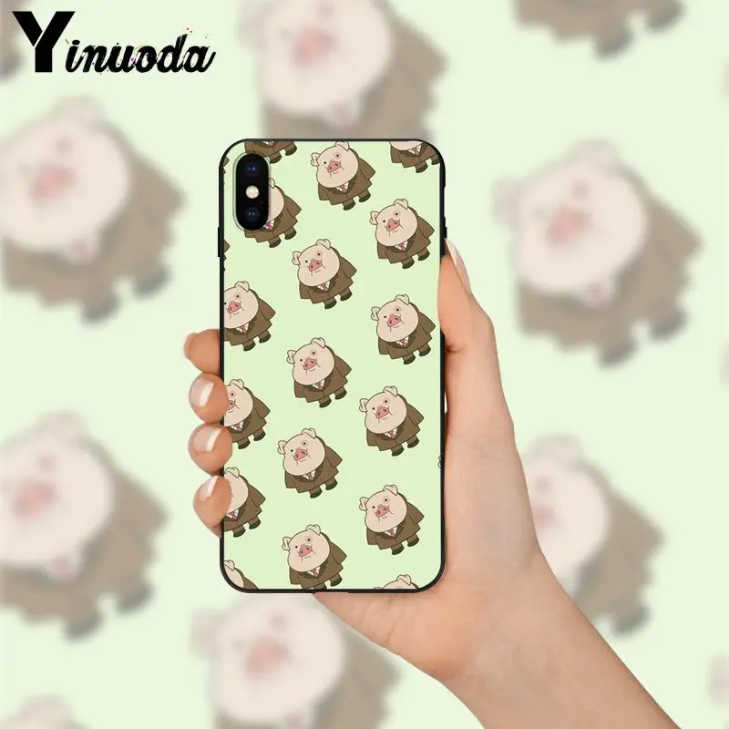 Yinuoda мультфильм аниме Гравитация Фолс поросенок умный чехол черный мягкий для