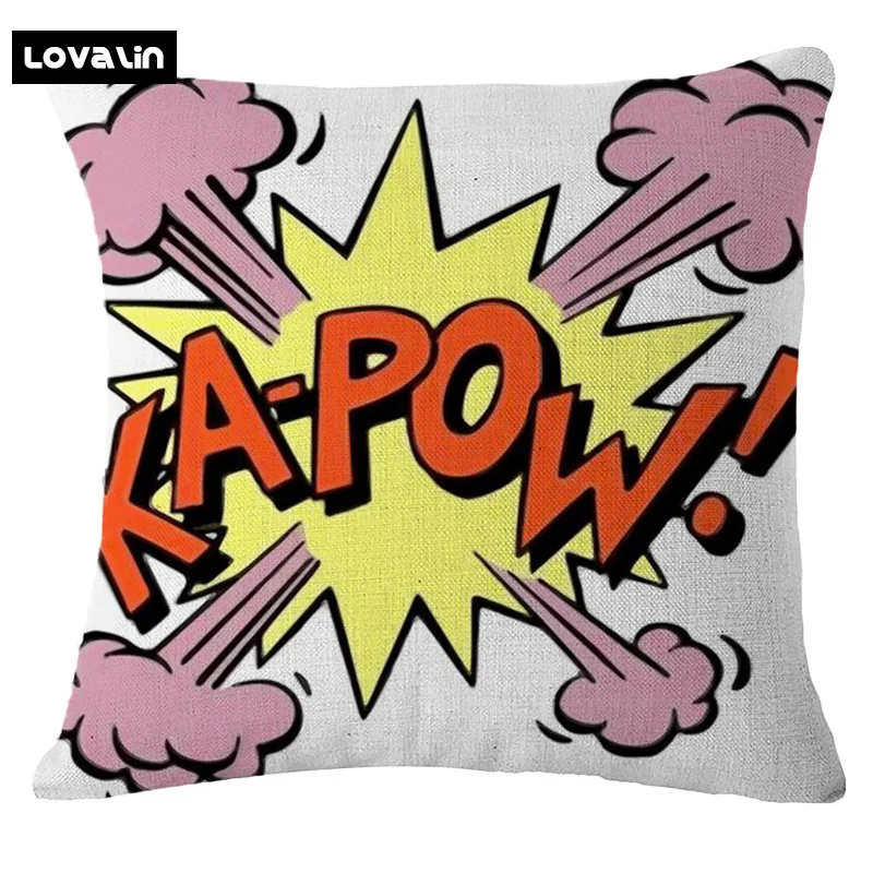 Lovalin cartoon cushion case anime seat chair throw cover car home sofa cojines decorative pop art pillows | Дом и сад