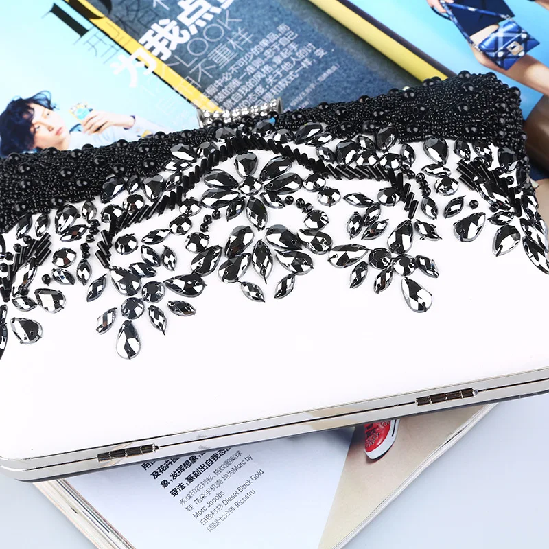 Хит продаж Искусственная кожа женская сумка ручной работы стиль вышивки бисером