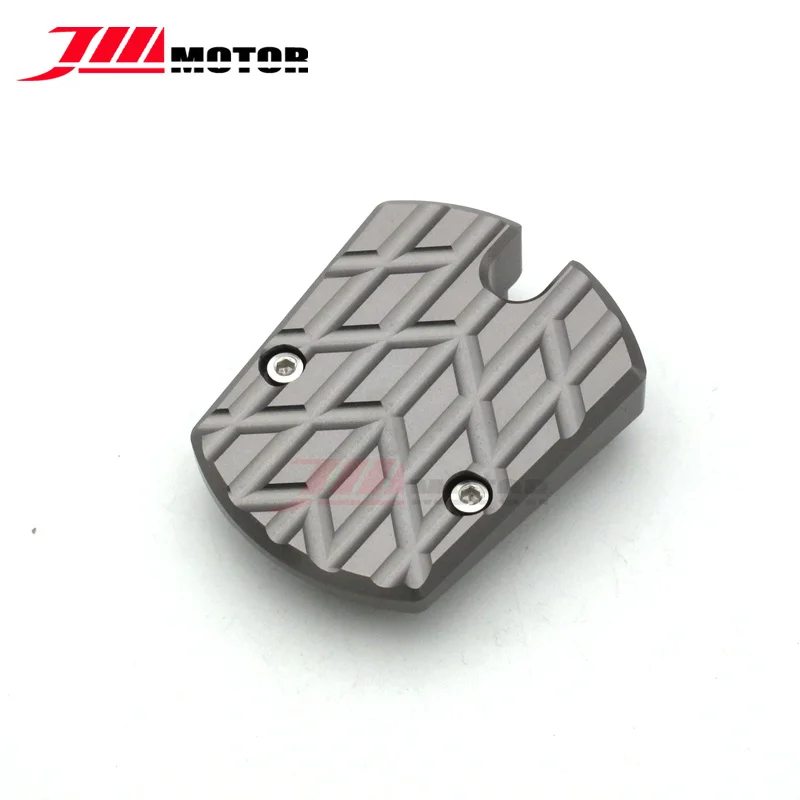 

For YAMAHA XMAX 300 xmax 2017 2018 Motorcycle CNC Side Stand Enlarge Plate Kickstand Extension Pad Titanium Color