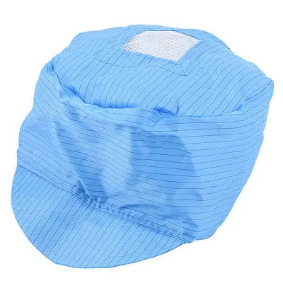 Stripes Print Blue Polyester PC Computer Working Anti-static Hat Visor Cap | Обустройство дома