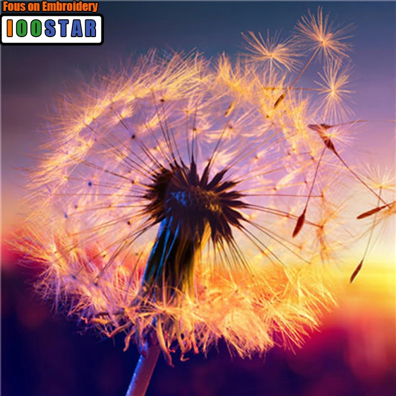 Алмазная вышивка 3D полная дрель мозаика крестом &quotОдуванчик&quot полностью