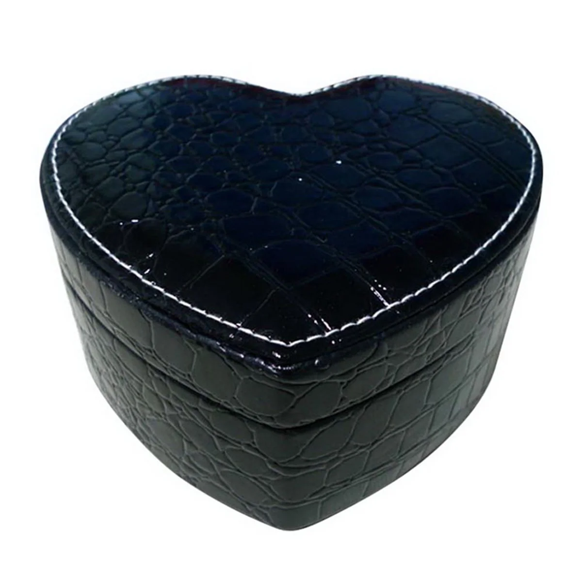 14x7cm Black LASPERAL деревянная многослойная фланелевая Шкатулка принцессы для женщин, серьги, кольцо, косметический Органайзер, шкатулка для украшений - Цвет: 14x7cm Black