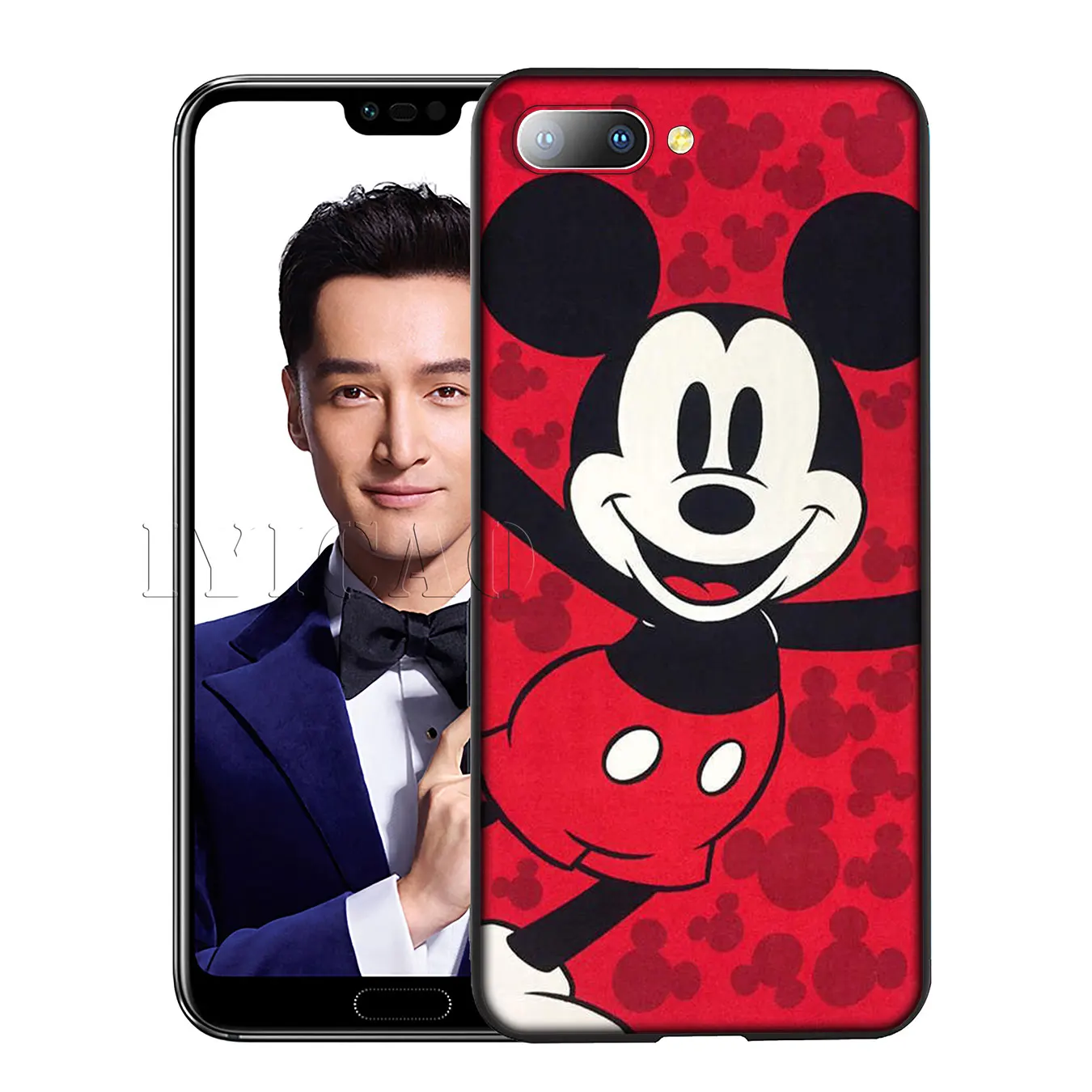 IYICAO Mickey Mouse Silicone Soft Case for Huawei Y7 Y6 Prime Y9 2018 Honor 8C 8X 8 9 10 Lite 6A 7C 7X 7A Pro |