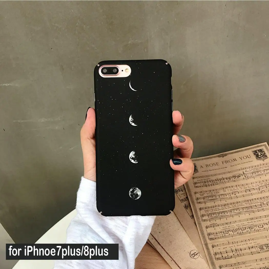 Модные жесткие пластиковые чехлы для iPhone с изображением Луны | Мобильные