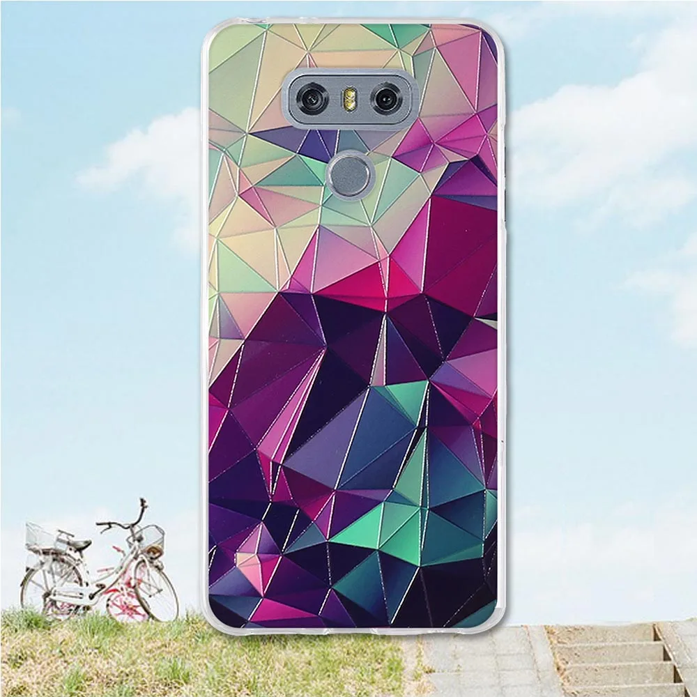 Чехол из ТПУ силикона для LG g6 чехол G6 с принтом мягкая задняя крышка LGG6 ультра