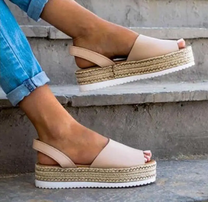 Женская повседневная обувь на танкетке zapatos mujer Летние женские Босоножки с